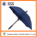 Couleur bleue grand bon marché personnalisé impression parasol avec poignée en plastique
